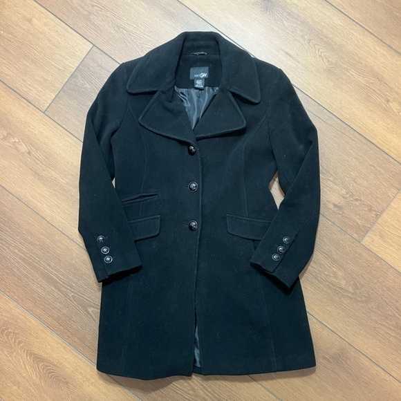 East 5th Black Wool Blend Peacoat (SP) - Picture 1 of 7